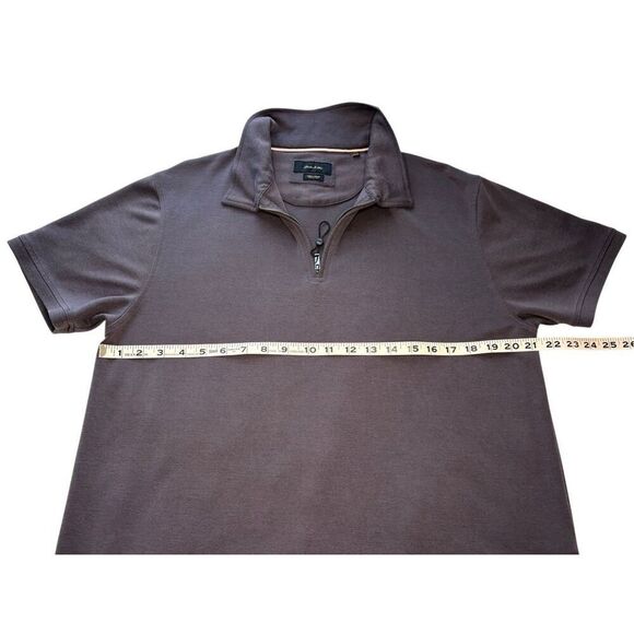 Porter & Ash charcoal grey zip polo shirt - XL - Picture 6 of 8